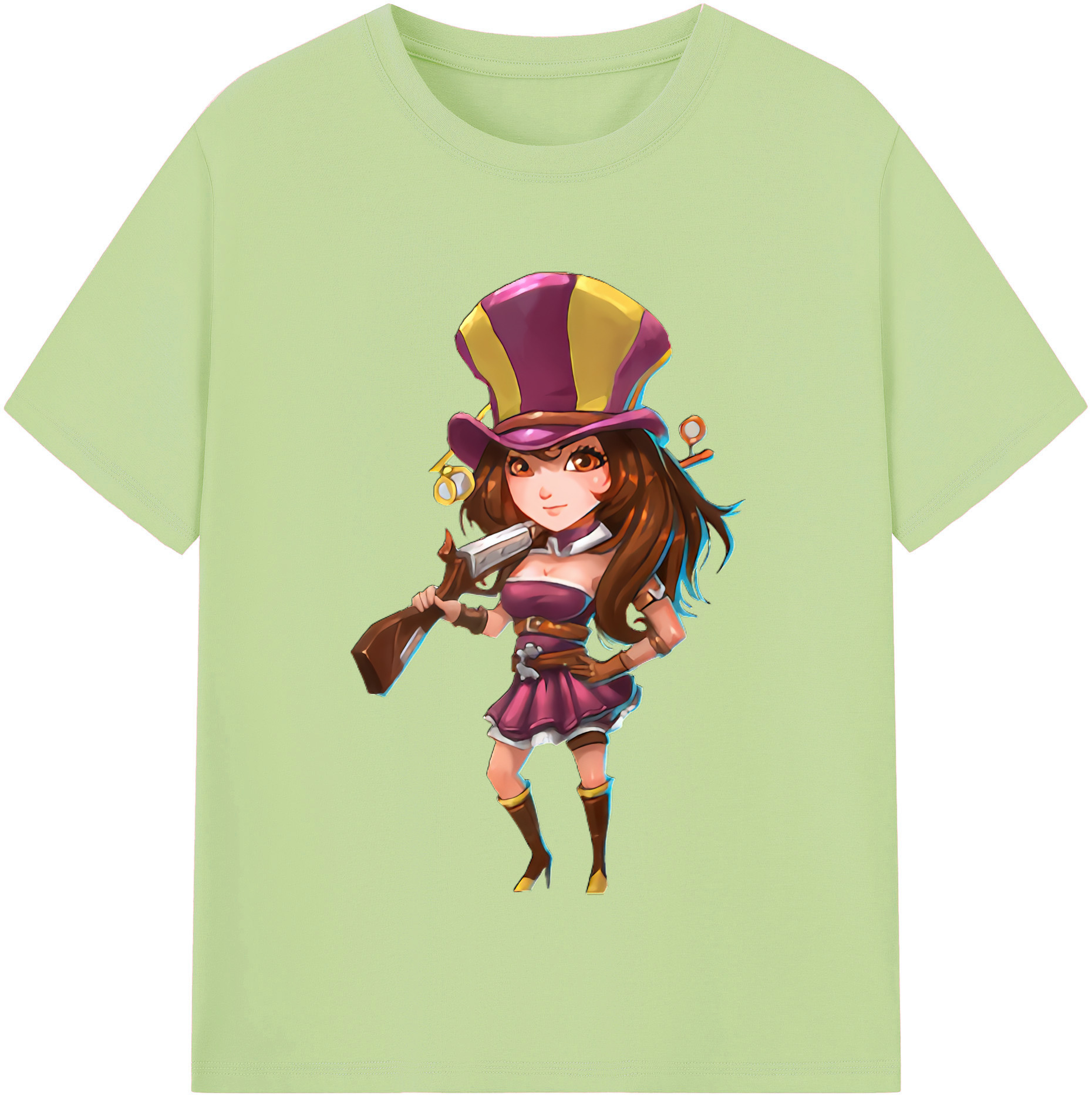 リーグ・オブ・レジェンド League of Legends LOL 綿100％半袖Tシャツ（フロントプリント）